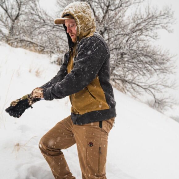 BlackOvis BLACKOVIS FORGED FULL ZIP HOODIE Color Hazelwood/Charcoal X NWT in pkg - Picture 2 of 4